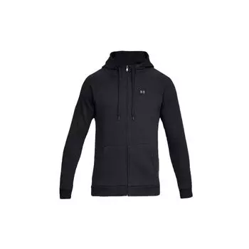 Under Armour Rival Fleece Logo Hoodie Jacket Мужская толстовка с капюшоном черная 1320737-001 XL