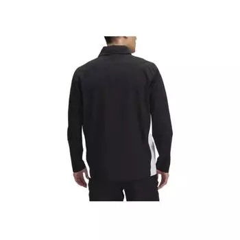 Under Armour Rival Эластичный Тканый Пуловер Модный Логотип Простая Красивая Трендовая Куртка Мужская Куртка Черная 1390159-001 XL