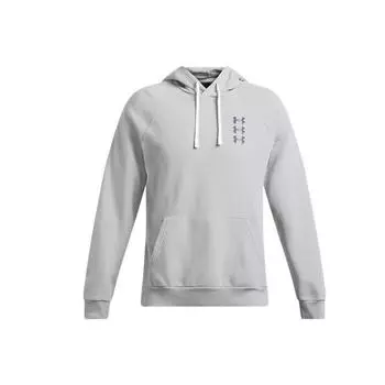 Under Armour Rival Logo Graphic Training Hoodie Men hoodies Modern-Gray 1389427-011 XL