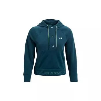 Under Armour Rival Mesh флисовая подкладка с капюшоном толстовка женская топы темно-синяя 1365844-413 M