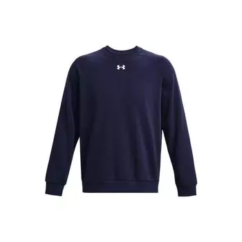 Under Armour Rival Solid Fleece Crew Training Sweatshirt Men Sweatshirt Dark-Blue 1379755-410 XL