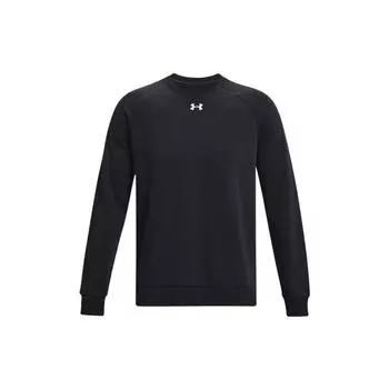 Under Armour Rival Solid Fleece Crew Training Sweatshirt Мужская толстовка черная 1379755-001 XXL