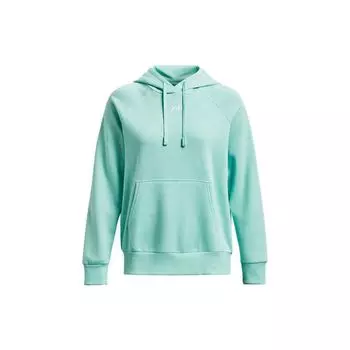 Under Armour Rival Solid Fleece Hooded Training Sweatshirt Women sweatshirt Blue 1379500-361 S