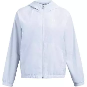 Under Armour Rival Sport Fashion Comfortable Versatile Breathable Windbreaker Women outerwear Halo-Blue 1382698-464 XL
