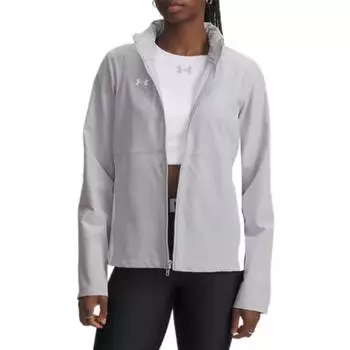 Under Armour Rival Stretch Woven Waterproof Breathable Warm Comfortable Versatile Simple Fashion Solid Color Jacket Women jackets 1389661-011 XL