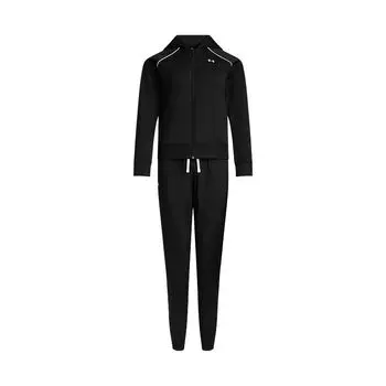 Under Armour Rival Tricot SS25 Slim Fit Comfortable Simple Casual Set Women sets Black 6001966-001 XL