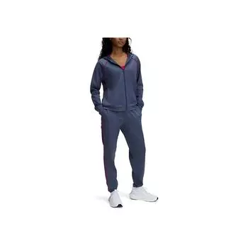 Under Armour Rival Tricot SS25 Slim Fit Comfortable Simple Casual Set Women sets Storm-Gray 6001966-044 2XL