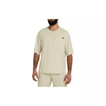 Under Armour Rival Waffle Crew Solid Loose Waffle Training Round Neck Short Sleeve T Shirt Men Tops Sand 1383106-273 XL