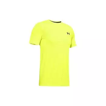 Under Armour Круглый вырез тренировочная спортивная футболка мужские топы лазерно-желтый 1351450-786 XL