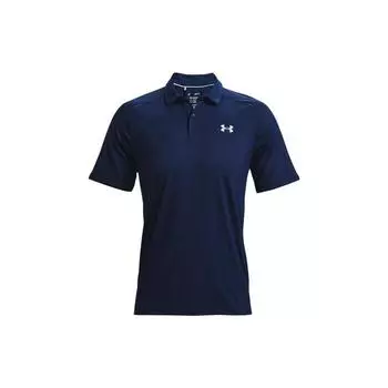 Under Armour Рубашка поло для гольфа Iso-Chill Solid, мужская, темно-синяя, 1370090-408 XL