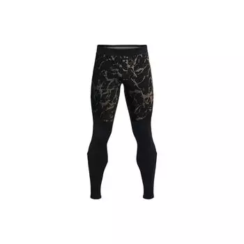 Under Armour Running Print Compression Tights Men bottoms Black 1373213-001 S