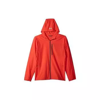 Under Armour Running Sports Hooded Quick-Dry Waterproof Jacket Men Jackets Orange 1318013-890 S