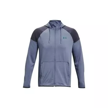 Under Armour Rush All Purpose Fz Solid Logo Print Спортивная повседневная куртка с капюшоном Мужская куртка Фиолетовый 1373719-767 M