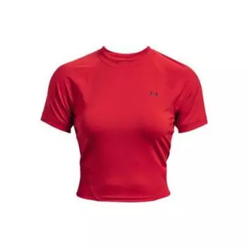 Under Armour Rush Fitted Short Sleeve Round Neck T-Shirt Women Tops 1371135-600 M