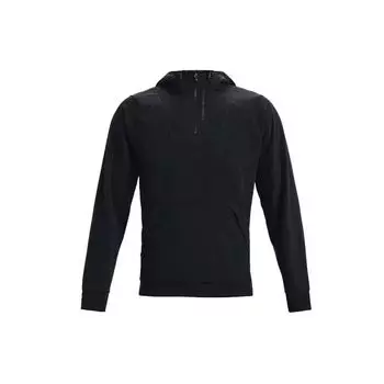 Under Armour Rush Флисовая тренировочная куртка на молнии с капюшоном Мужская верхняя одежда Черный 1366177-001 L