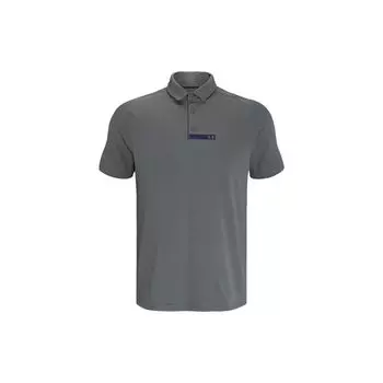 Under Armour Rush Series Seamless Casual Solid Golf Polo Shirt Men tops Gray 1366252-066 M