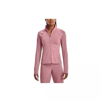 Under Armour Rush Solid Color Logo Zip Jacket Женская верхняя одежда Розовый 1379044-697 M