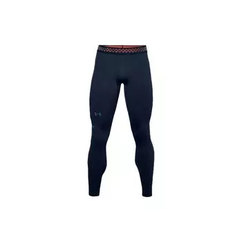 Under Armour Rush Ua Heatgear® 2.0 Letter Logo компрессионные тренировочные брюки мужские темно-синие 1356625-408 S