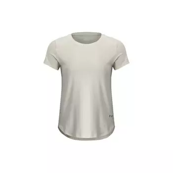 Under Armour Rush Vanish Elite Vent Однотонная тренировочная спортивная компрессионная футболка с круглым вырезом и короткими рукавами Женские топы Коричневые 1383638-273 XS
