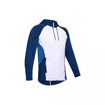 Under Armour SC30 Warm Up Casual Sports Color Block Hoodie Jacket Men jackets White 1351317-100 M