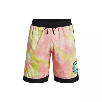 Under Armour Sesame Street Collaboration Series Curry X Sesame Street Letter Print Повседневные шорты Мужские шорты Многоцветные 1370227-001 XL