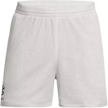 Under Armour Шорты для баскетбола Curry Splash быстросохнущие сетчатые свободного покроя мужские, цвет белая глина 1387092-114 XL