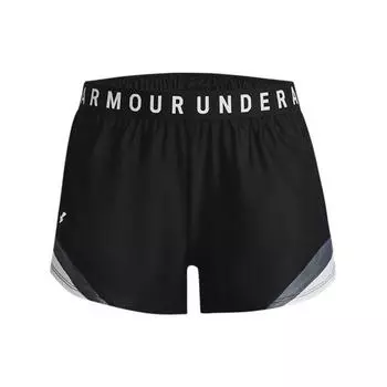 Under Armour Шорты для тренировок Play Up 3.0 Tri Color Logo, женские, черные 1360940-001 M