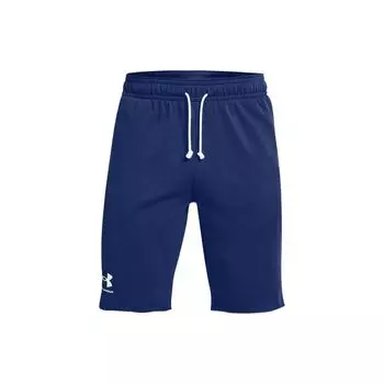 Under Armour Шорты мужские однотонные со шнуровкой и логотипом, синие 1361631-415 L