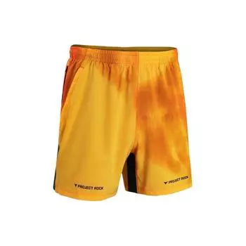 Under Armour Шорты мужские повседневные эластичные с принтом букв Project Rock Atomic-Orange 1384203-810 M