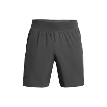 Under Armour Шорты мужские повседневные со шнуровкой и логотипом средней посадки, темно-серые 1376508-025 M