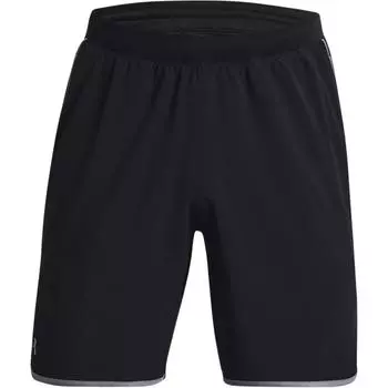 Under Armour Шорты мужские повседневные со средней посадкой и шнуровкой, с логотипом, черные 1377026-001 S