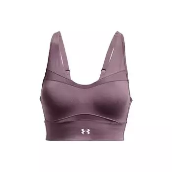 Under Armour Smart Form Logo Print Medium Support Sports Bra Women underwear Purple 1381666-500 XS