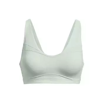 Under Armour SmartForm Solid Color Slim Fit Medium Support Спортивный бюстгальтер Женское нижнее белье Зеленый 1373826-592 M