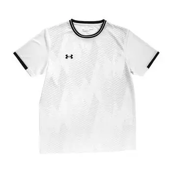 Under Armour Soccer Apparel Series Logo Sports Breathable Short Sleeve Jersey Unisex jersey White 25500522-100 M