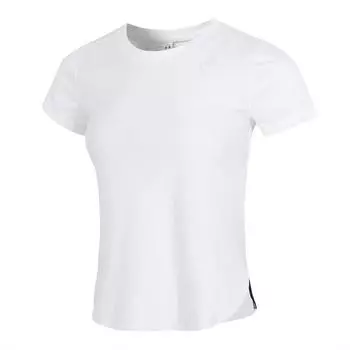 Under Armour Solid Back Hollow Breathable Running Sports Regular T-Shirt Women Tops White 1369800-100 XS