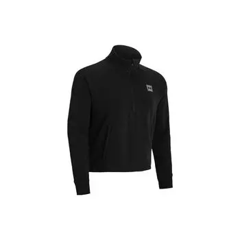 Under Armour Solid Color 1/2 Zip Training Hoodie Women hoodies Black 1379882-001 XS
