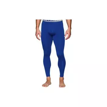 Under Armour Solid Color Brand Logo Compression Sports Pants Men bottoms Blue 1257474-400 S