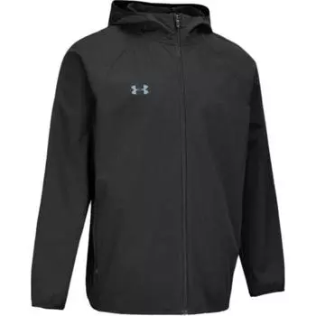 Under Armour Solid Color Breathable Long Sleeve Hooded Jacket Unisex Jackets Black 24600410-001 2XL
