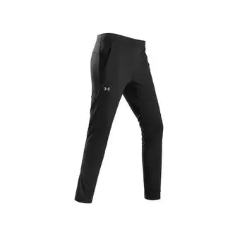 Under Armour Solid Color Breathable Quick-Dry Comfortable Skin-Friendly Casual Mid-Rise Knitted Sports Pants Women bottoms Dark-Black 14323231-0033 S
