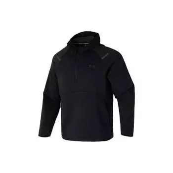 Under Armour Solid Color Breathable Sports Hoodie Мужские толстовки с капюшоном черного цвета 1379811-001 XL