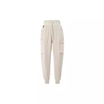 Under Armour Solid Color Casual High Waist Sports Pants Women bottoms Beige 1383359-289 S