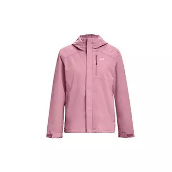 Under Armour Однотонная повседневная куртка с капюшоном и длинным рукавом 3 в 1, женская верхняя одежда, розовый цвет 1371593-697 S