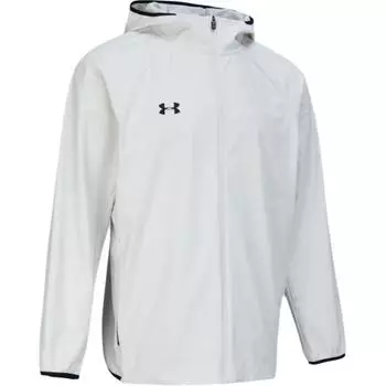 Under Armour Solid Color Casual Sports Hooded Breathable Long Sleeve Jacket Unisex jackets Gray 24600410-009 2XL