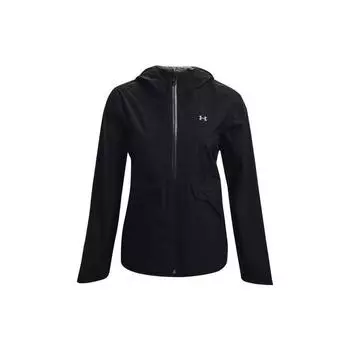 Under Armour Solid Color Casual Training Hooded Jacket Women Jackets Black 1369986-001 M