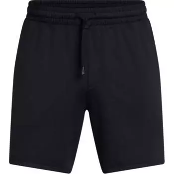 Under Armour Solid Color Comfortable Casual Lace-Up Mid-Waist Three-Quarter Sports Shorts Men shorts Black 1386982-001 XL