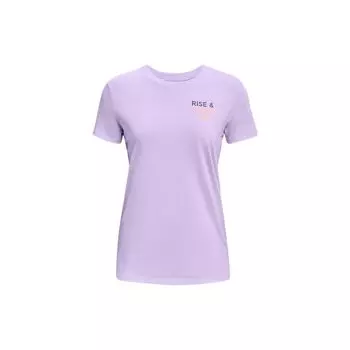 Under Armour Однотонный свитер с круглым вырезом и принтом в виде букв, женские топы, фиолетовый 1372682-515 L