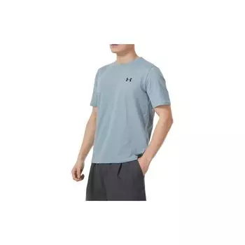 Under Armour однотонная футболка для фитнеса и тренировок, дышащая, с круглым вырезом и коротким рукавом, мужские топы, цвет Berlin-Blue 1370951-465 XXXL