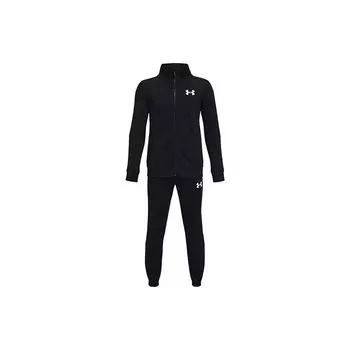 Under Armour Solid Color Knitted Casual Sports Suit Kids suit Black 1363290-001 S