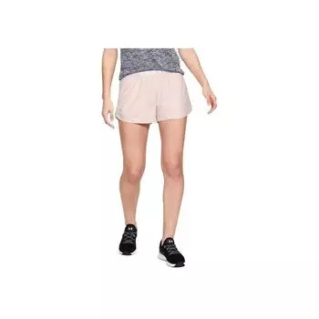 Under Armour Solid Color Letter Logo Print Regular Shorts Women shorts Pink 1344552-675 M