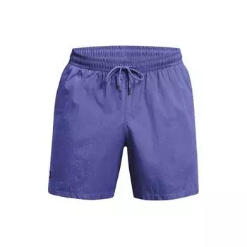 Under Armour Solid Color Mid Waist Drawstring Loose Casual Shorts Men shorts Purple 1383351-561 2XL
